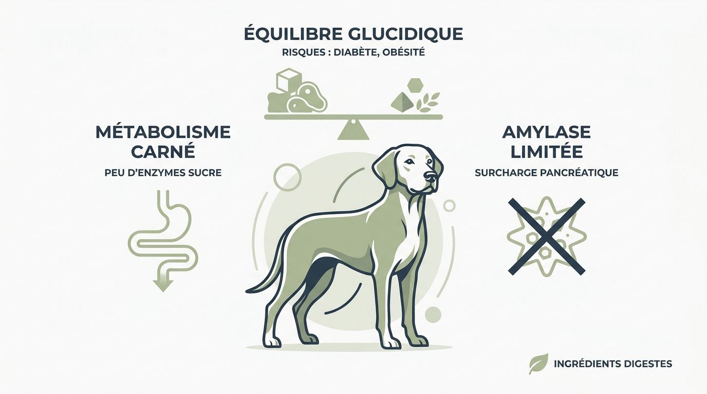 Alimentation naturelle pour chien riche en protéines et sans glucides