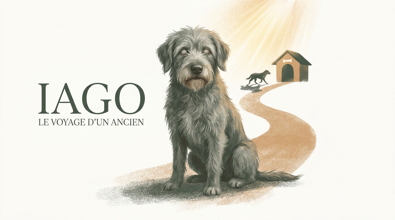 Iago, le chien senior aveugle sauvé par le refuge Old Souls Animal Rescue en Arizona
