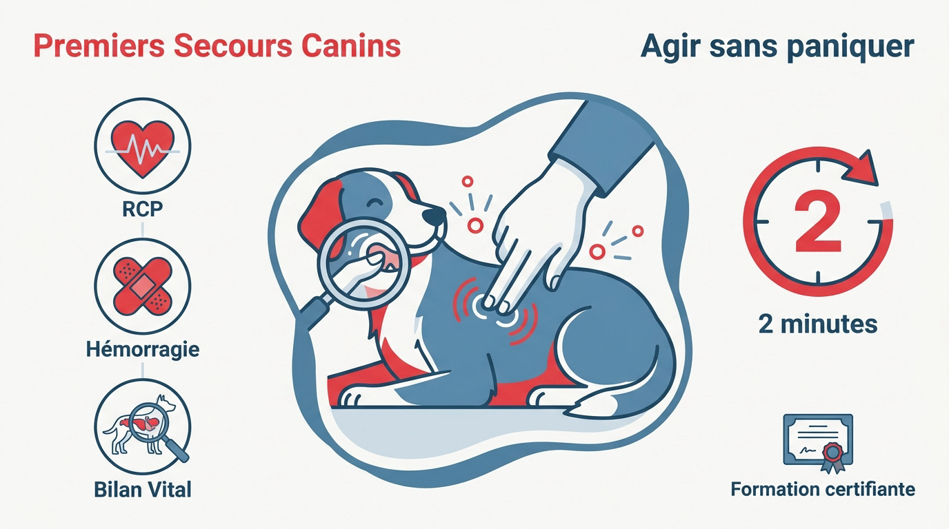 Formation aux premiers secours pour chiens