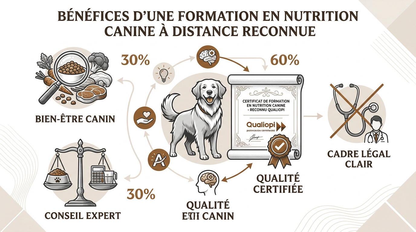 Expertise en nutrition canine et certification de formation à distance