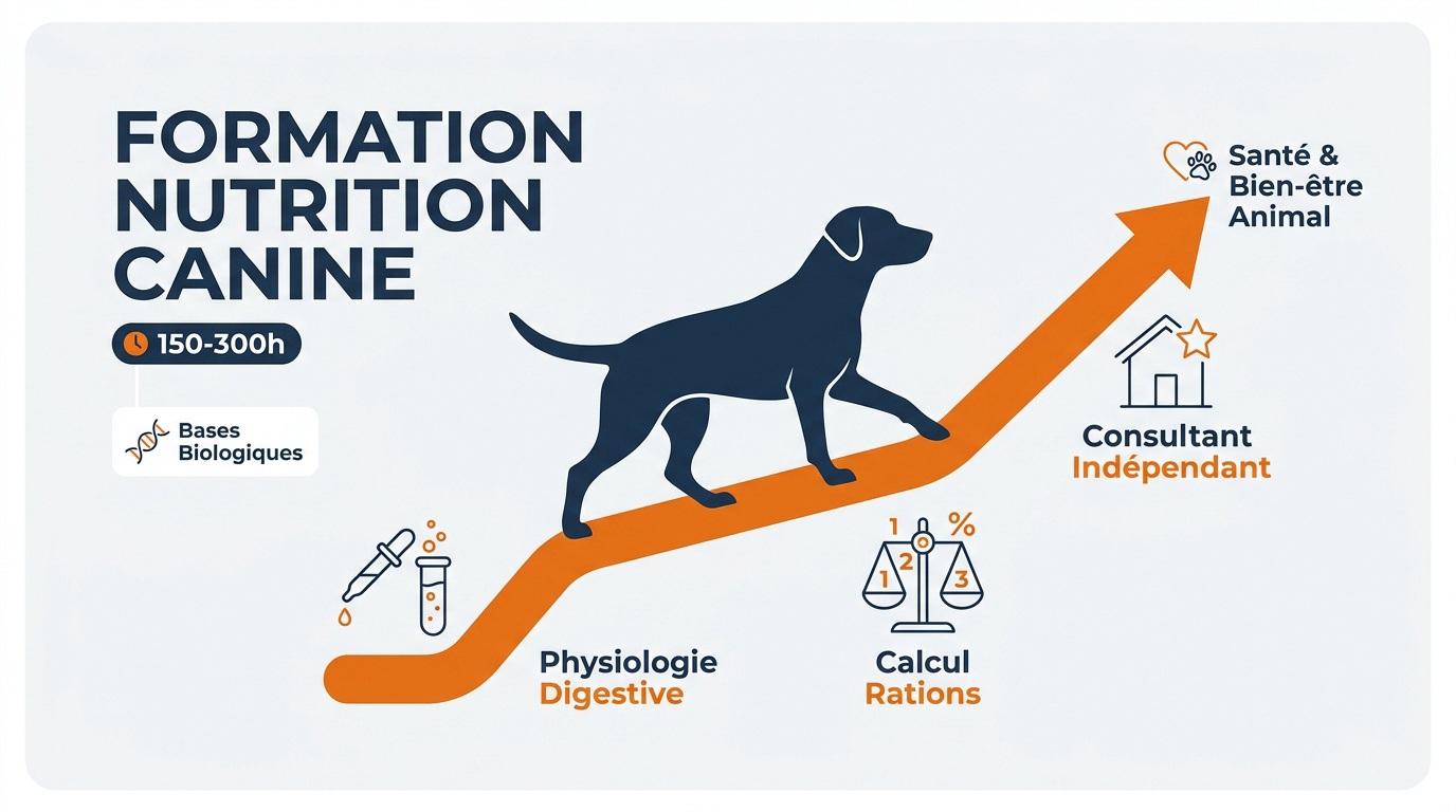 Professionnelle en nutrition canine conseillant un propriétaire de chien pour une reconversion réussie