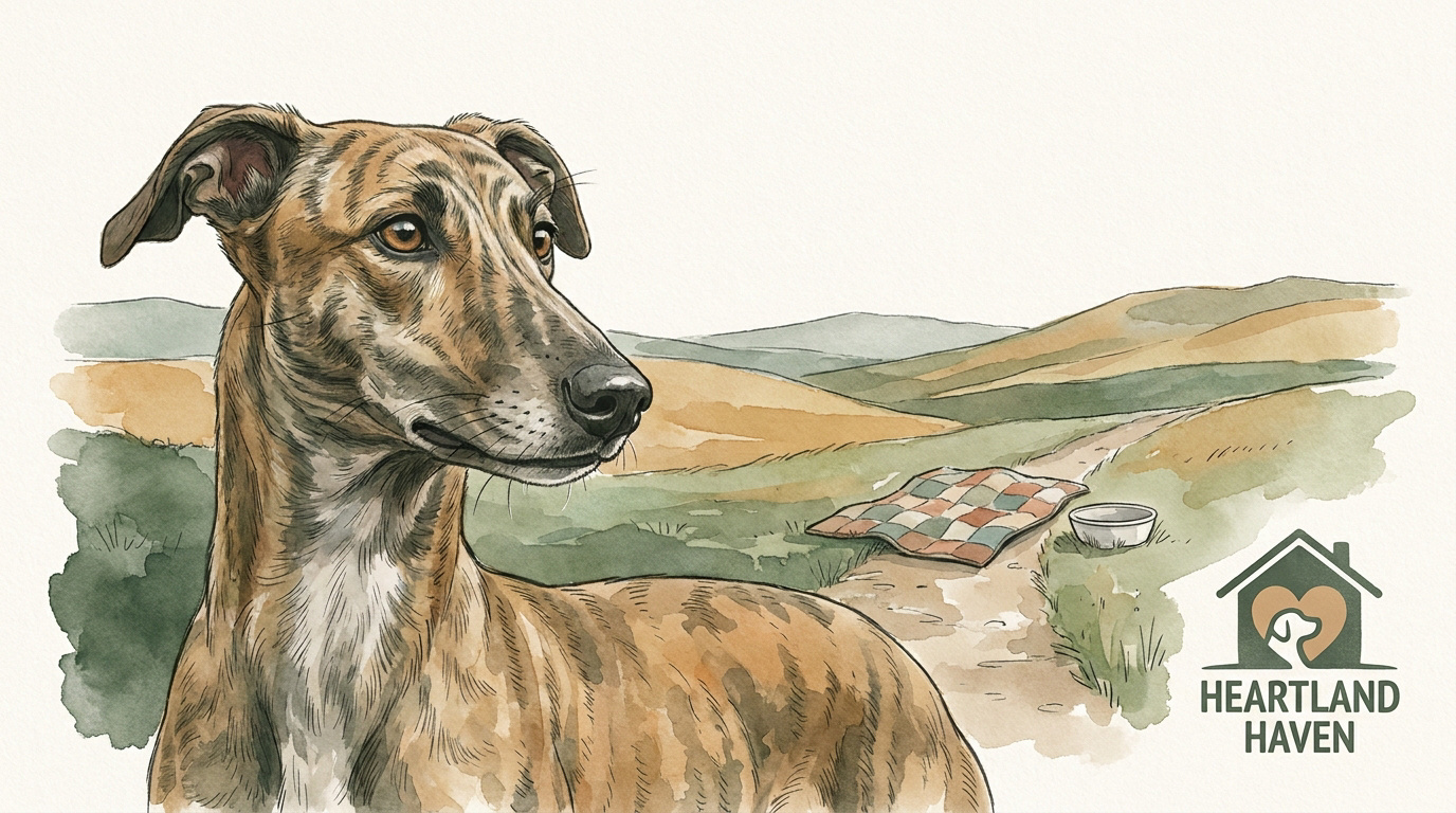 Ginny la chienne Lurcher après son sauvetage par la Scottish SPCA