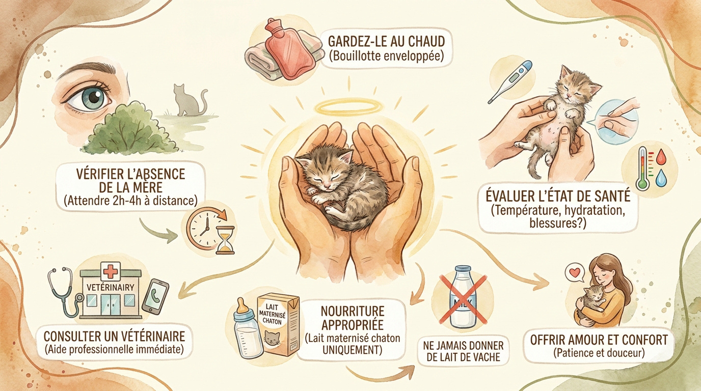 Chaton de quatre semaines secouru après avoir été trouvé malade dans un arbre