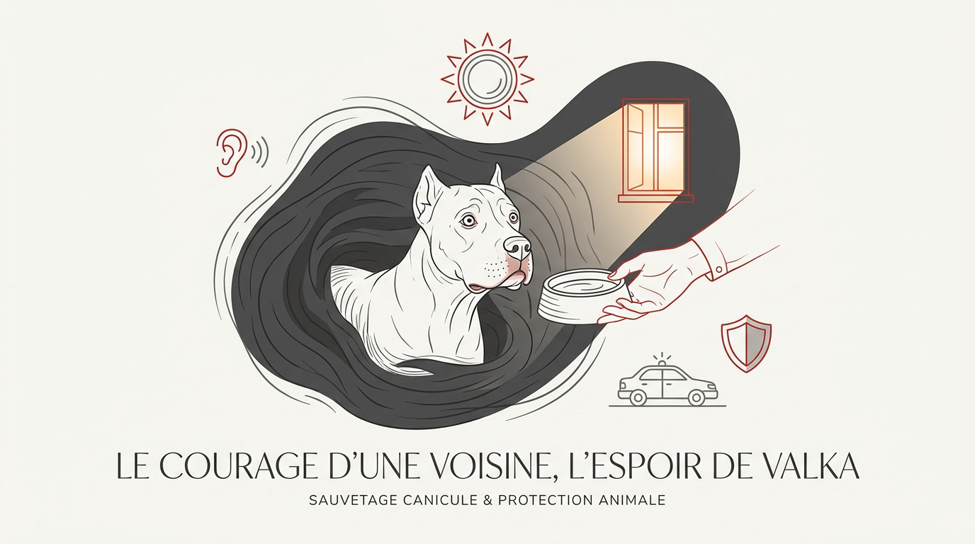 Dogue Argentin secouru sur un balcon après un signalement de maltraitance à Fontenay-aux-Roses