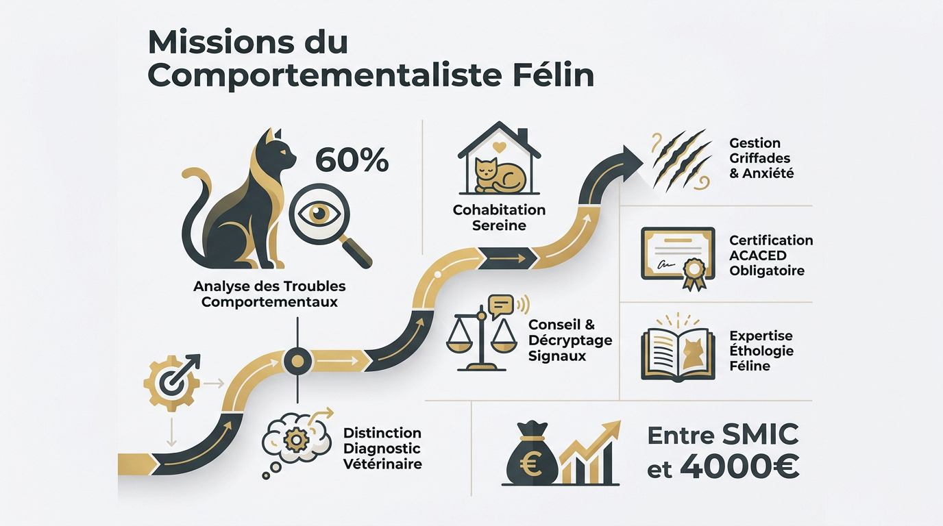 Comportementaliste félin en consultation à domicile