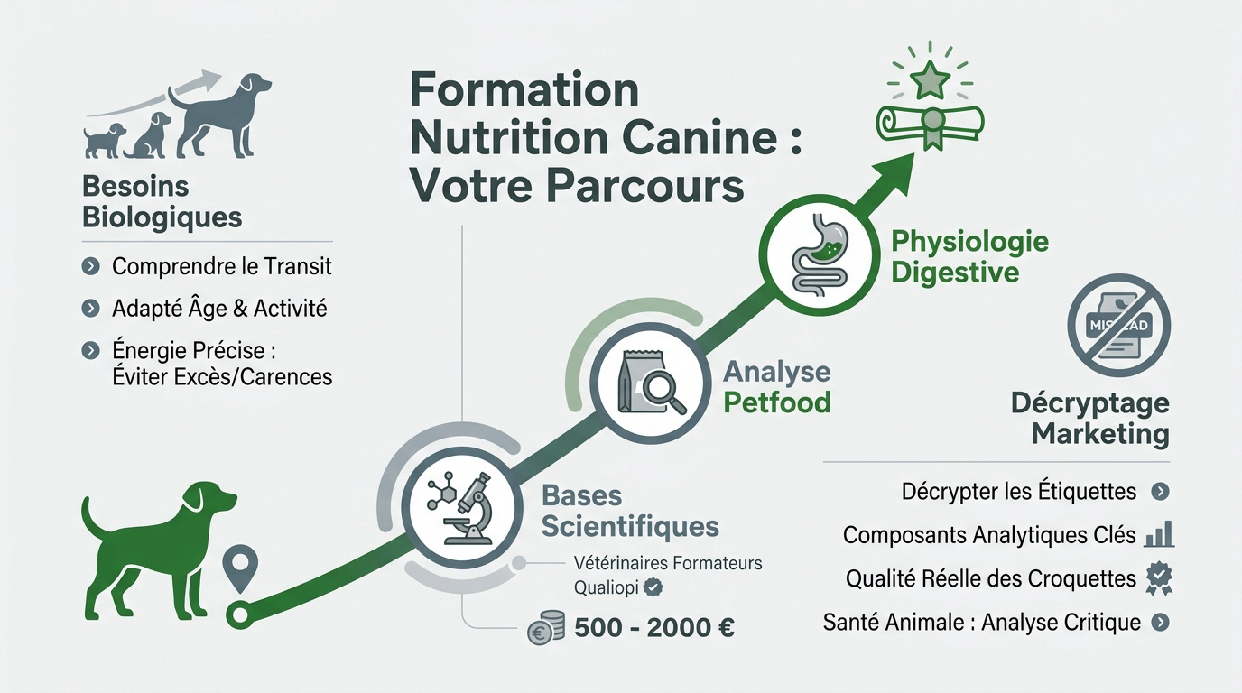 Parcours de formation en nutrition canine