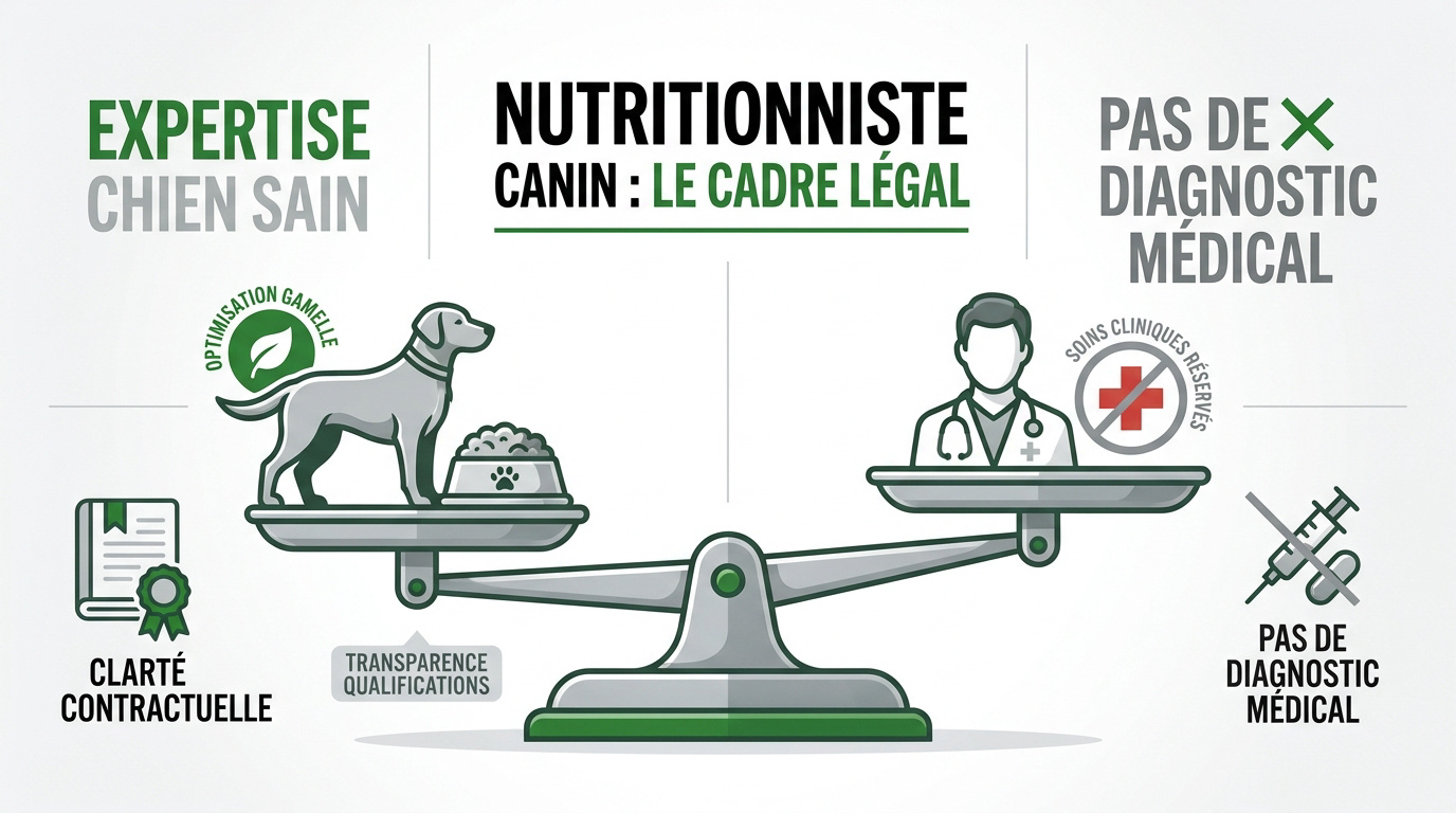 Cadre légal et réglementation pour le conseiller en nutrition canine en France