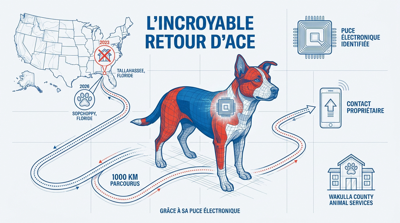 Un bouledogue nommé Ace retrouve sa propriétaire après trois ans de disparition