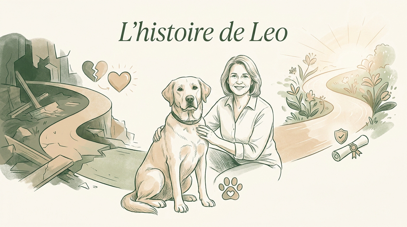 Leo, le caniche résilient devenu chien de thérapie après son sauvetage