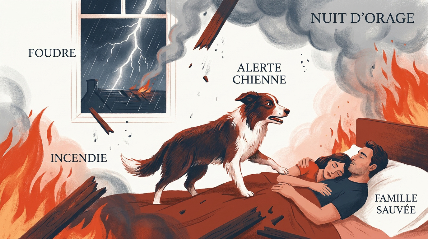 Kali la chienne héroïque qui a alerté sa famille durant l'incendie en Alabama